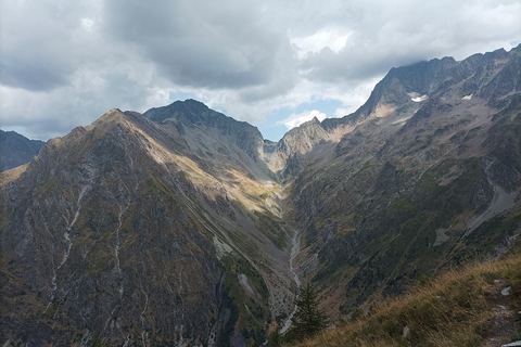 Le col de la Muzelle vu depuis la montée du col de la Côte Belle
