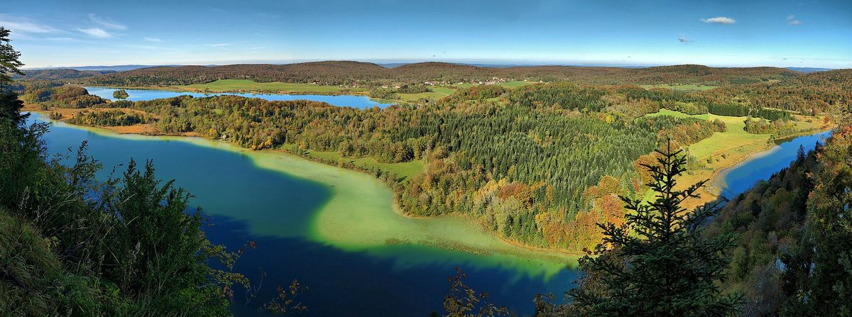 Les quatre lacs vus depuis le belvédère