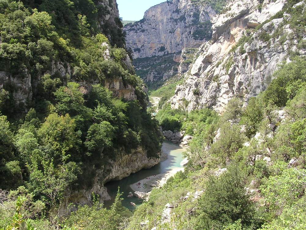 Les gorges du Verdon vues depuis le sentier Martel